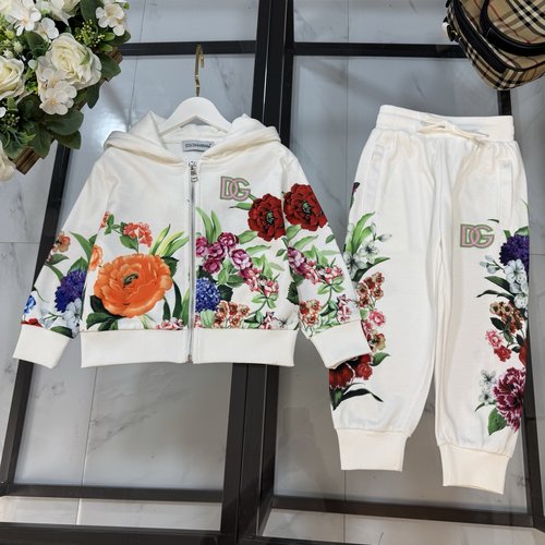 D & G Girls 100 Cotton Eco Print Set Comfortable & Stylish 