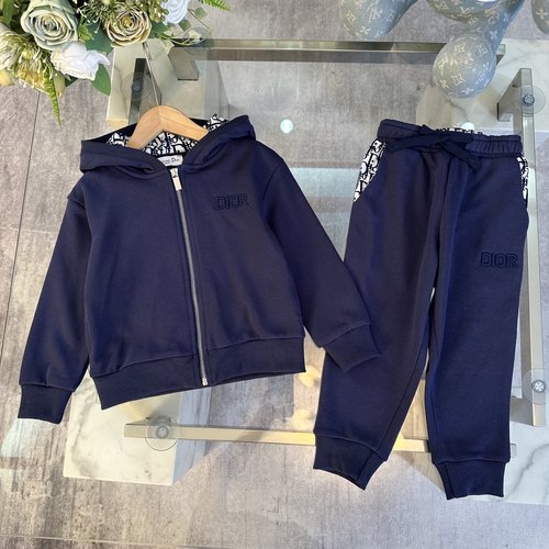 Dior Premium Unisex Kids Cotton Set Comfortable Stylish 