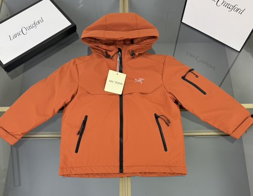 Arcteryx Waterproof Kids Hooded Down Jacket 90 hite Duck Down