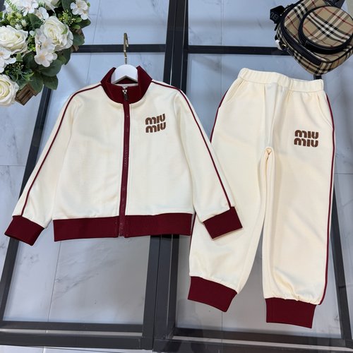 Miu Miu Unisex Kids Premium Imported Cotton Outfit Set