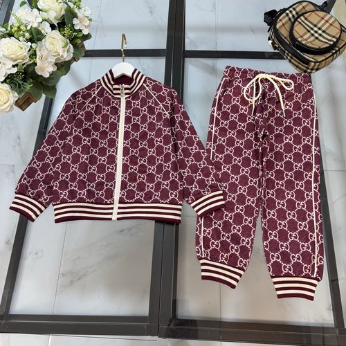 Gucci High-End Kids Cotton Set with Dense Custom Print