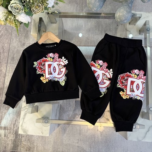 D & G Toddler Kids Unisex Outfit Set, Cotton Eco-Print Comfort Stylish