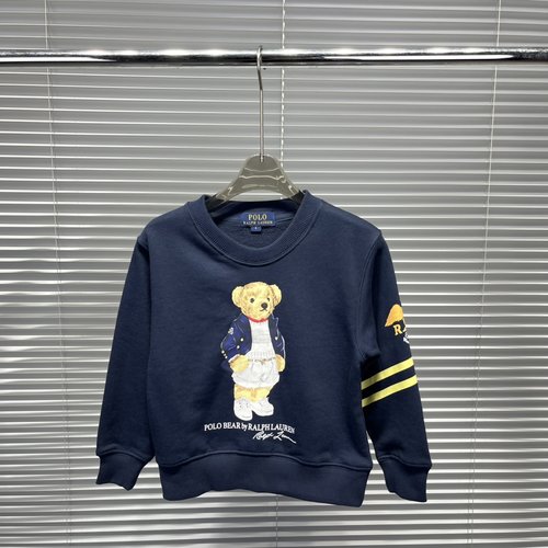Polo Ralph Lauren Unisex Kids Bear Graphic Cotton Terry Sweatshirt