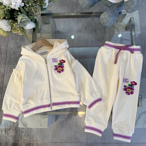 D & G Toddler/Kids 100 Cotton Outfit Set, Classic Print, Eco-Friendly, Comfortable & Stylish