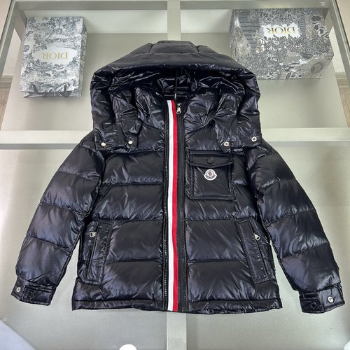 Moncler Premium Kids 90 White Goose Down Jacket Dual Zippers 