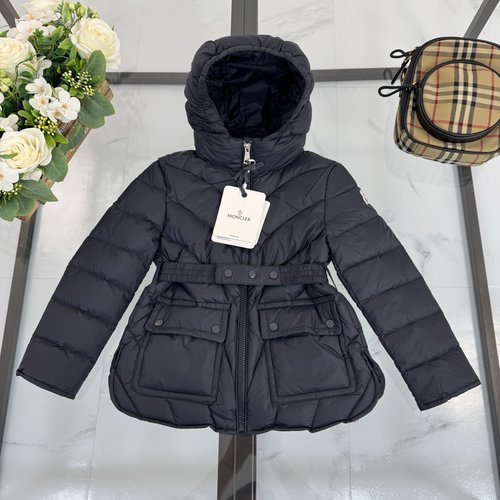 Moncler Girls Mist Blue Down Jacket Comfortable Stylish
