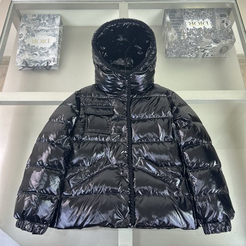 Moncler Kids Shiny Water-Repellent 90 White Duck Down Jacket