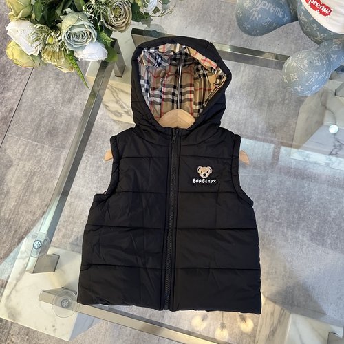 Burberry Unisex Kids Cotton Puffer Vest Jacket 