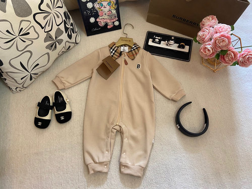 Burberry Premium Unisex Baby Onesie, Soft Cotton & Stylish