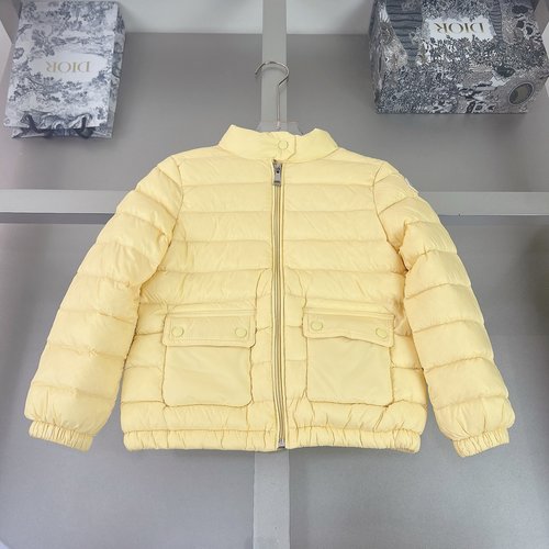 Moncler Kids Lightweight Down Jacket 90 White Duck Down Warm Windproof 