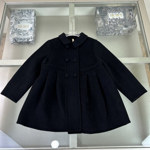 Dior Girls Premium Double Wool Tweed Coat