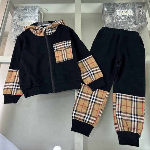 Burberry High-End Kids Cotton Set 