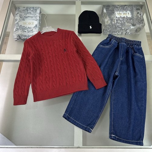 Polo Ralph Lauren Unisex Kids Luxury Wool-Cashmere Outfit Comfortable & Stylish 