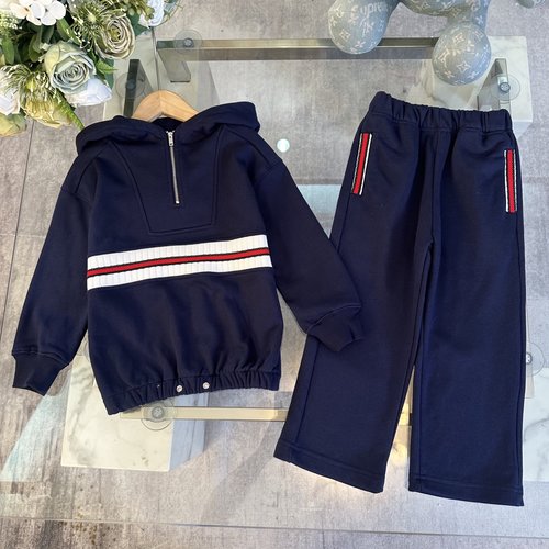 Gucci Kids Set: Double Yarn Fleece, Embroidery & Custom Ribbing