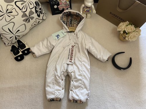 Burberry Kids Unisex Fleece Lined Waterproof Onesie 