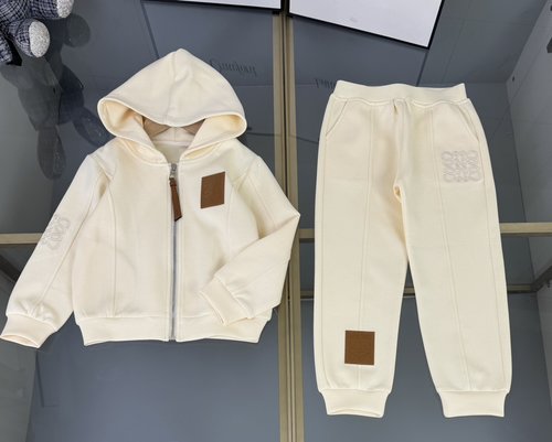 Loewe Kids 2-Piece Set Custom Modal Cotton Logo Embroidery Comfy Stylish