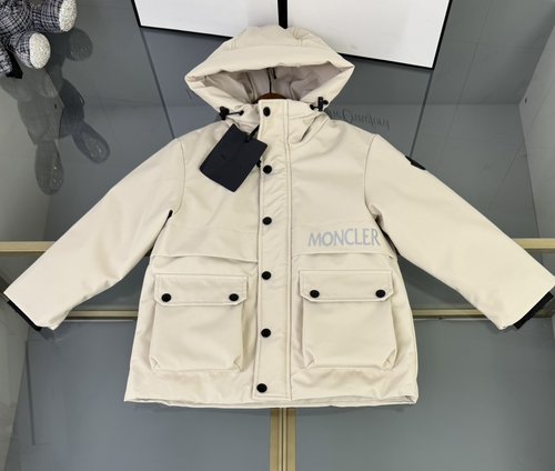 Moncler Kids Hooded Reflective Waterproof 90 Down Puffer Jacket