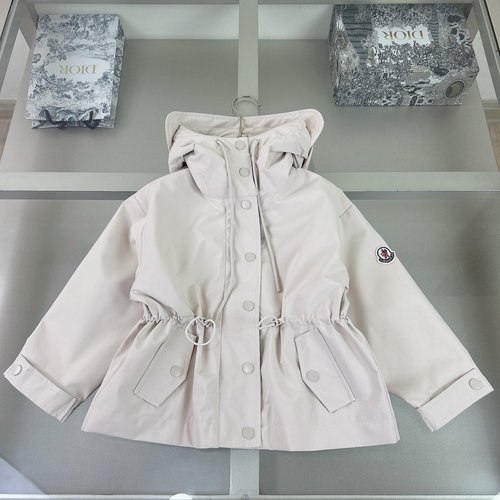 Moncler Girls Windbreaker Jacket, Outdoor Windproof, Waist-cinched, Fall Comfort & Style