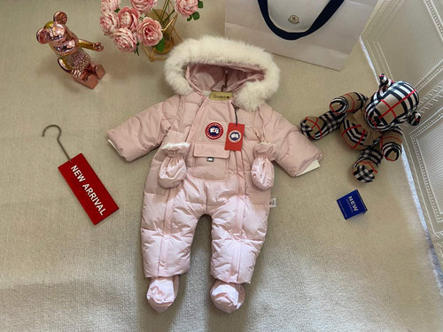 Canada Goose Unisex Baby Fleece Snow Romper Set Winter