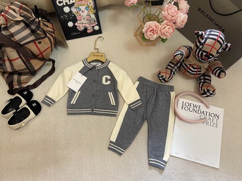 Balenciaga Toddler & Kids Color-Block Knit 2-Piece Set