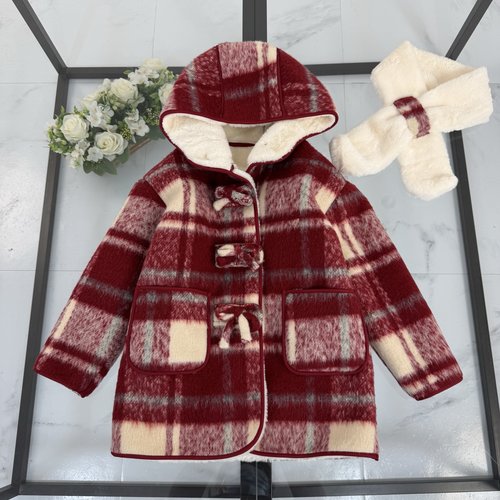 Burberry Shearling Style Girls Coat, Warm & Soft 