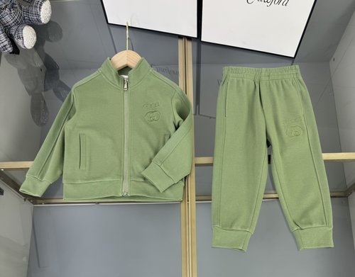 Gucci Kids Cotton Set with Logo: Jacket & Track Pants 