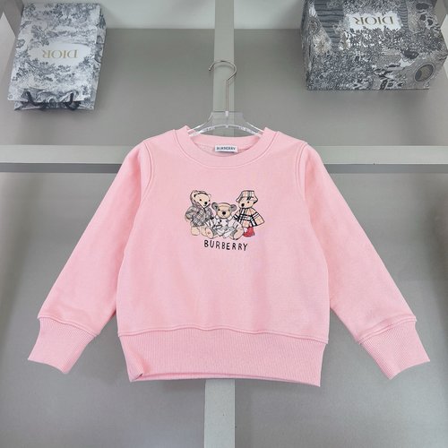 Burberry Kids Cartoon Bear Print Sweatshirt, Cotton Comfortable & Stylish