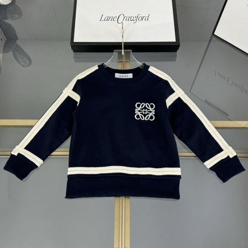 Loewe Kids Premium Sweatshirt: Cotton Terry, Logo Embroidery, Tape Trim 