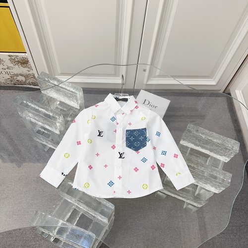 LV Unisex Toddler Cotton Dress Shirt, Comfortable & Stylish