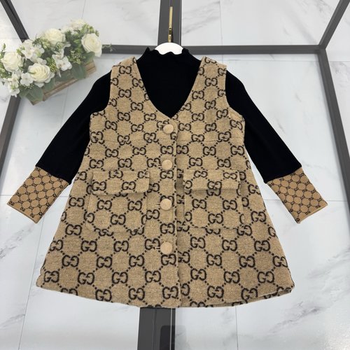 Gucci Girls Dress Set (Base Top & Pinafore)