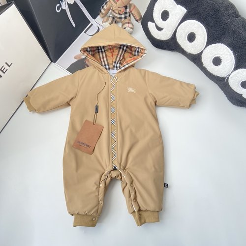 Burberry High-end unisex kids’ thick horse-print romper