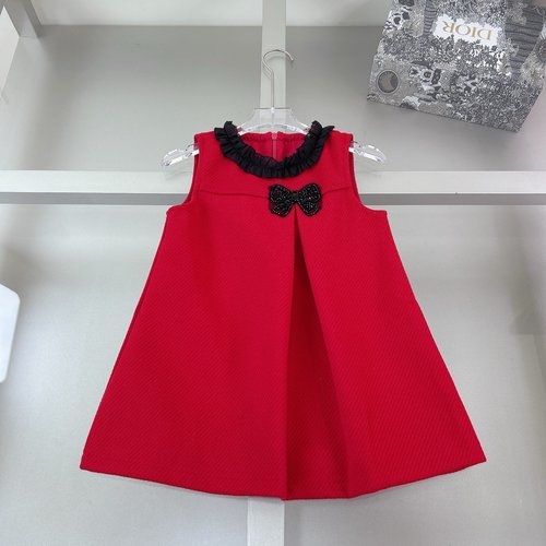 Gucci Girls High-End Dress, Imported Fabric & Cotton Lining