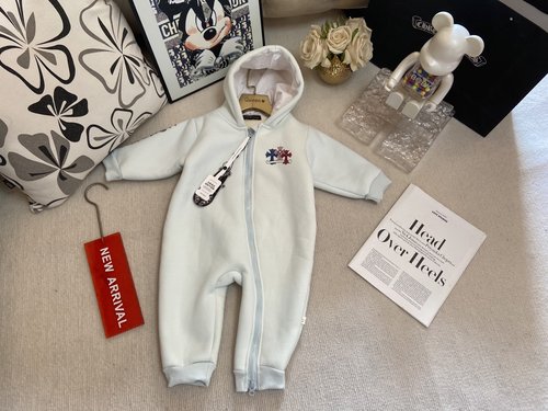 Chrome Hearts Unisex Baby Onesie Thick Soft Cotton Lamb Fleece Lined Cozy Stylish 