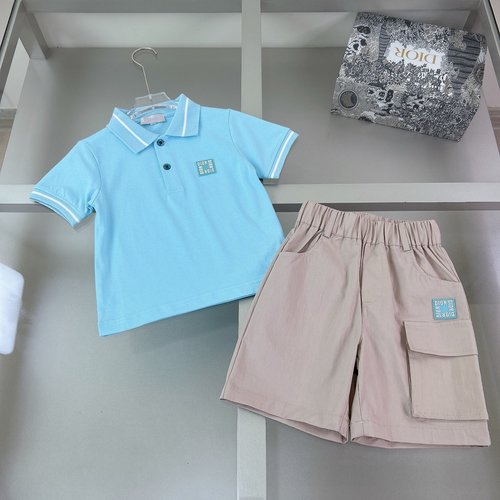 Dior Kids Designer Tracksuit with Contrast Blue Logo & Pocket