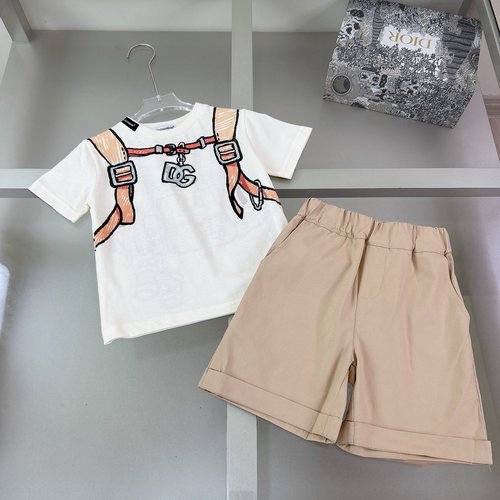 D & G Unisex Kids Set with Foam Print & Heavy Fabric