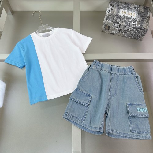 Dior Unisex Kids Cotton Outfit Set – Comfortable & Breathable 
