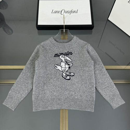 Moncler Unisex Kids Wool-Blend Sweater Woodpecker Pattern