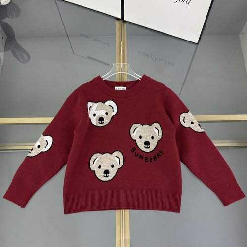 Burberry Kids Teddy Bear Cashmere Blend Knit Sweater