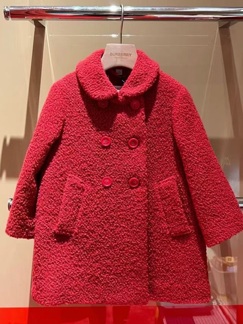 Burberry Girls Cashmere Double-Breasted Classic Coat