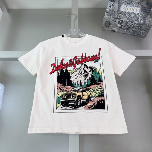 D & G High-End Unisex Kids 230g Foam Printed Tees