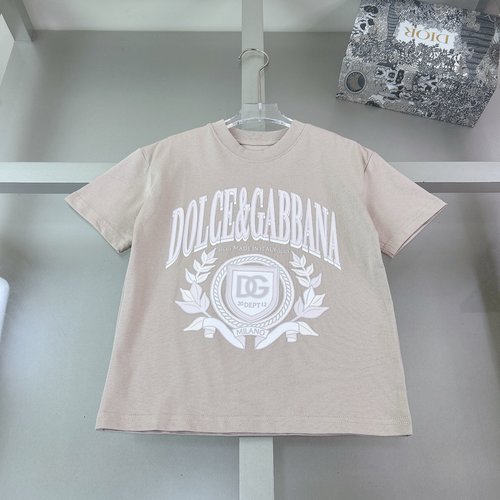 D & G Kids Premium Cotton T-Shirt 3D Foam Letter Print