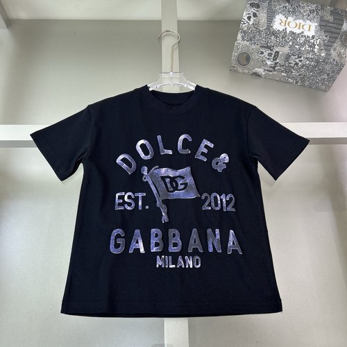 D & G Kids Boys Girls T-Shirts 3D Letter Print 100 Cotton Comfortable & Stylish