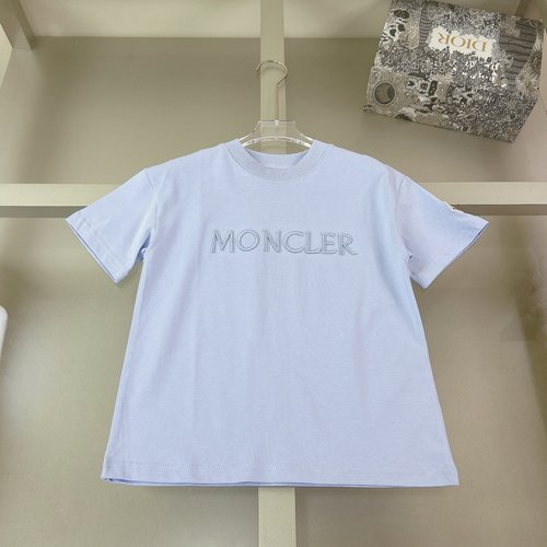 Moncler Unisex Kids High-End Cotton Embroidery T-Shirt 