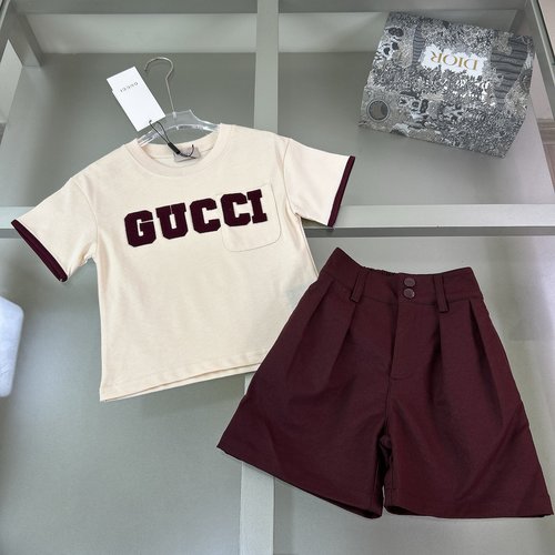 Gucci Unisex Kids Premium Cotton Fleece Set - Soft & Stylish