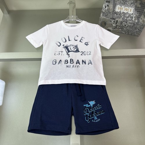 D & G Cotton Kids Set with Classic Pattern, Comfortable & Stylish