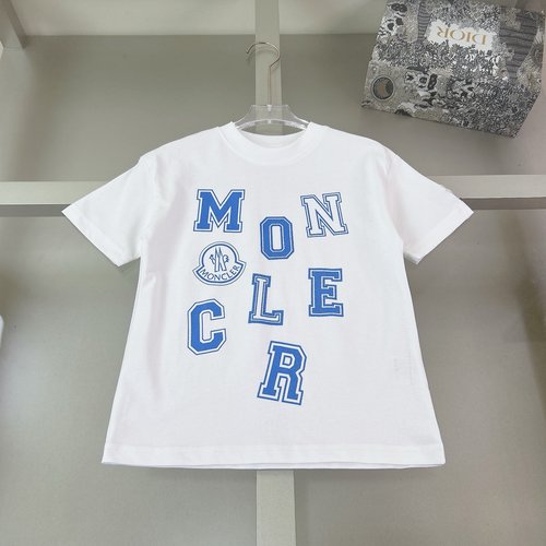 Moncler Kids Premium Cotton T-Shirt 3D Letter Print Comfortable Stylish