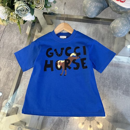 Gucci Kids Premium Cotton T-Shirt with 3D Letter Print
