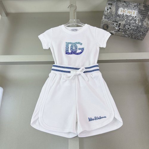 D & G Unisex Kids Cotton Set, Classic Print, Comfortable & Stylish