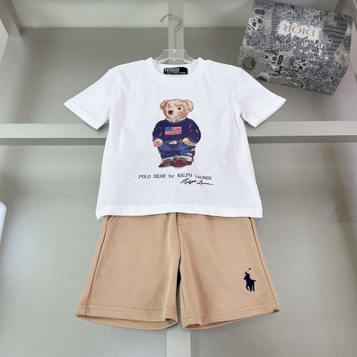 Polo Ralph Lauren Kids Cotton Polo Set with Classic Pattern 