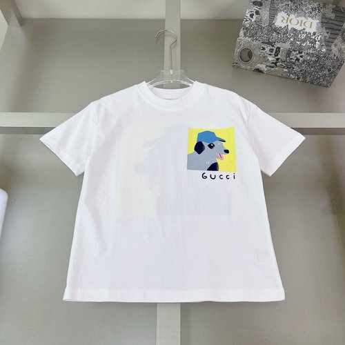 Gucci Kids Premium Foam Print Cotton T-Shirt, Comfortable & Stylish 